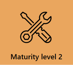 The picture represents a symbol for the second maturity level.